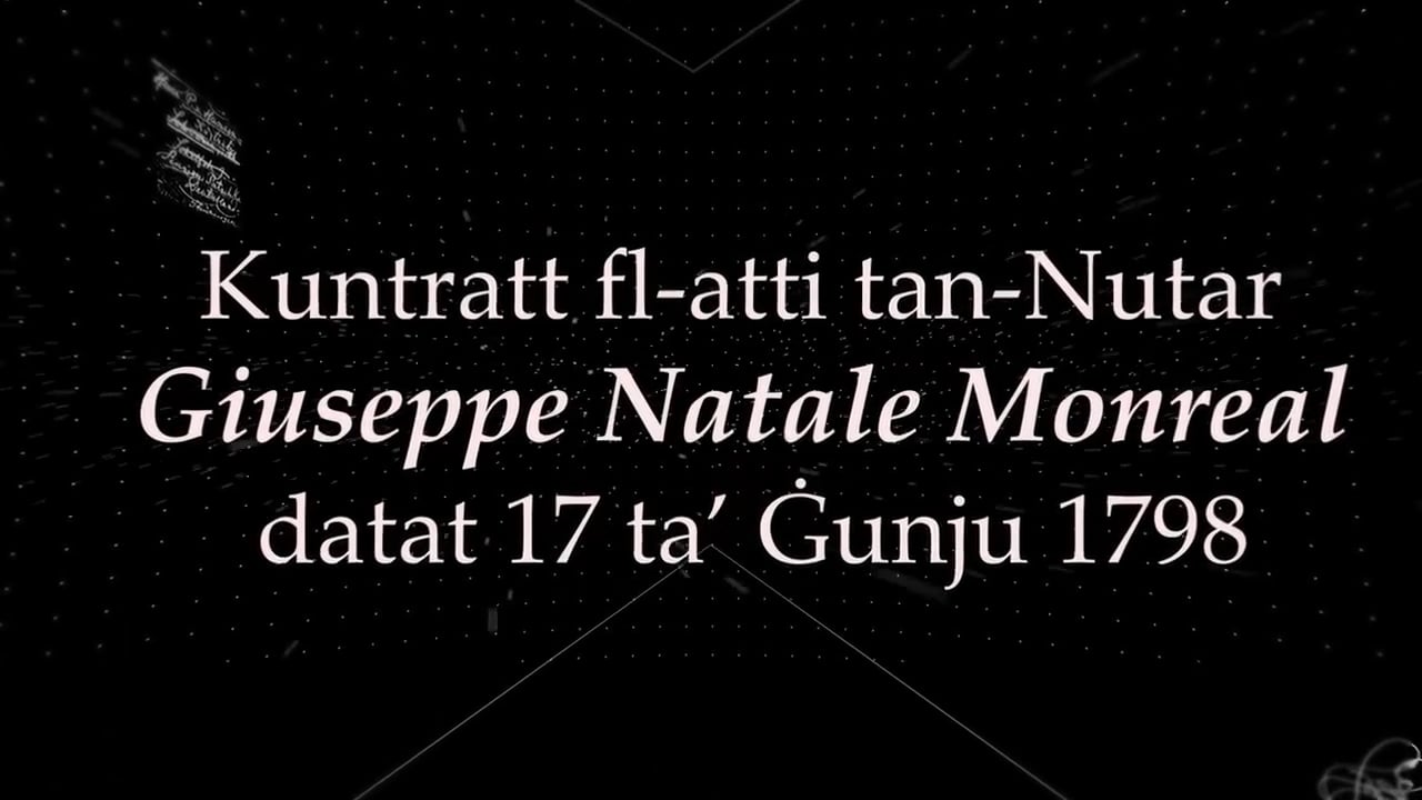 Kuntratt fl-atti tan-Nutar Giuseppe Natale Monreal