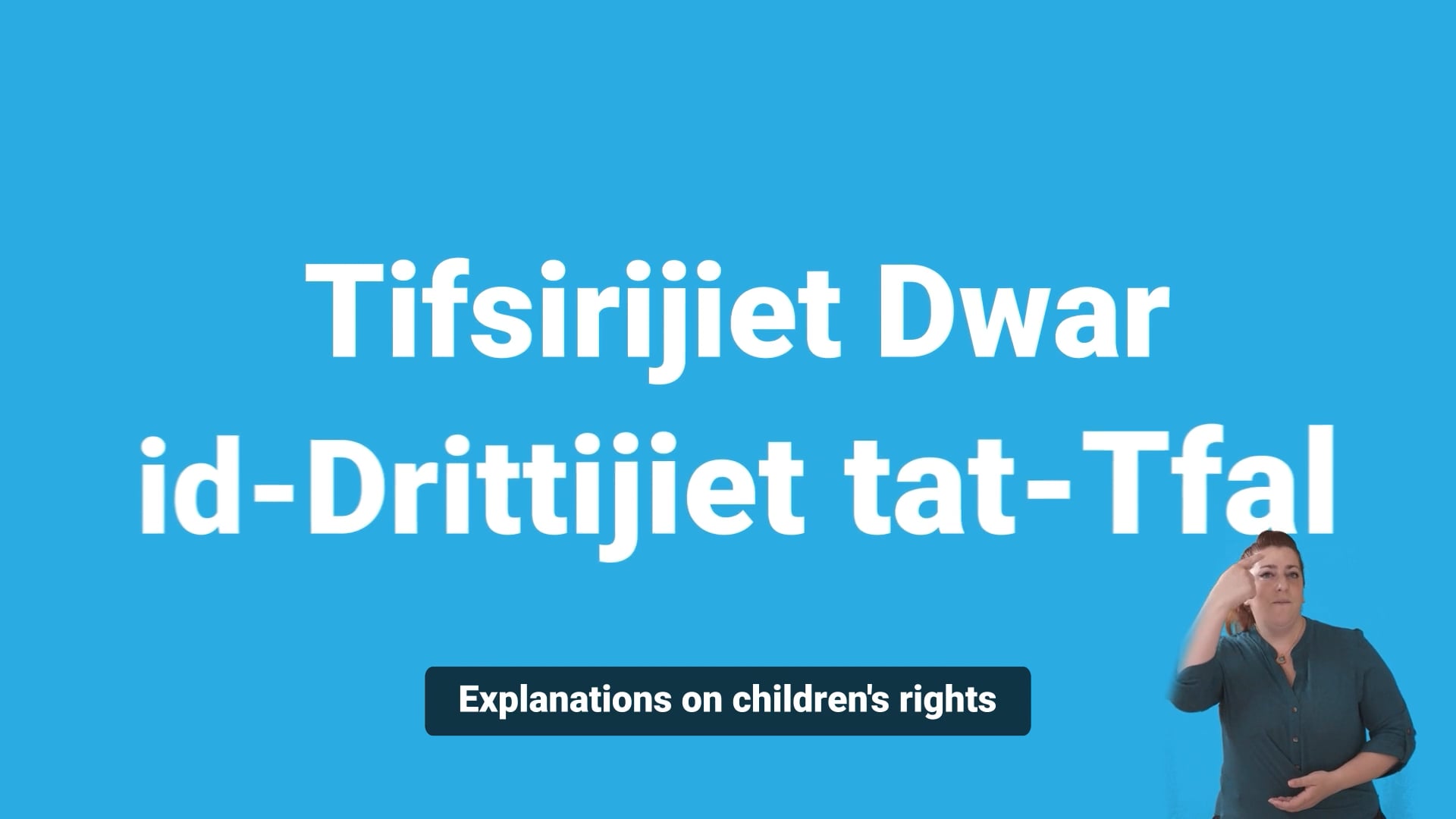 Tifsiriet dwar id-drittijiet tat-tfal