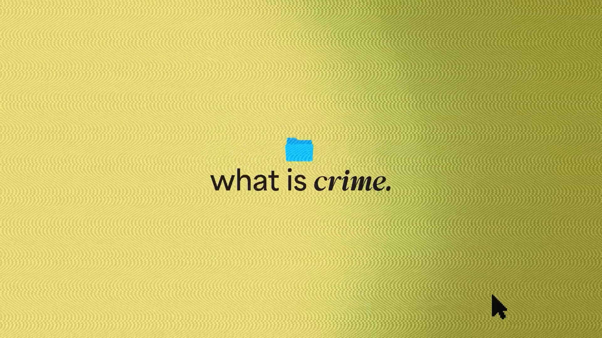 What is crime