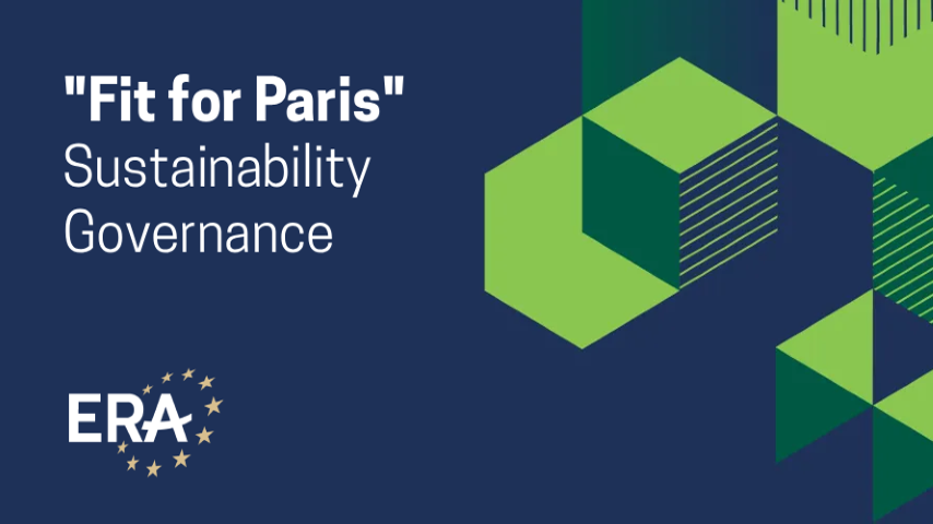 Fit for Paris Sustainability Governance