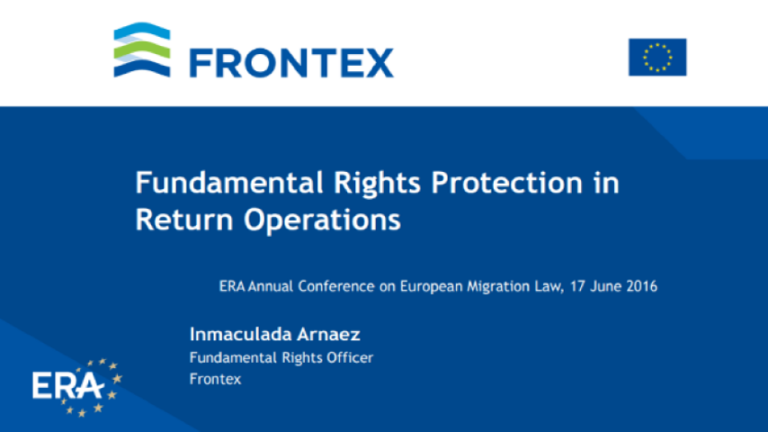Fundamental Rights Protection in Return Operations
