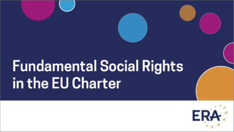 Fundamental Social Rights in the EU Charter