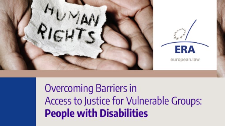 Overcoming Barriers in Access to Justice for Vulnerable Groups People with Disabilities