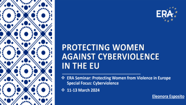 Protecting Women against Cyberviolence in the EU