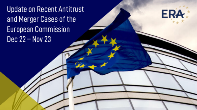 Update on Recent Antitrust and Merger Cases of the European Commission December 2022 – November 2023